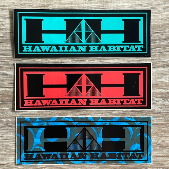 Exclusive! Choice of 1 Limited Edition Hawaiian Habitat HH Logo Sticker - Picture 1 of 4